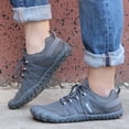 thumbnail image 4 of Zapatos Weweya Barefoot Five Fingers minimalistas para correr para hombre, color gris, 4 of 6