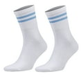 thumbnail image 2 of 6 Pairs Women’s Tennis Crew Socks Cotton Extra Thin Breathable Socks (Size 9-11, Shoe 5-10) - Style 1, 2 of 10