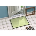 thumbnail image 4 of Gemoetric Circles on Green Watercolor Door Mat, 4 of 4