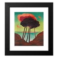 thumbnail image 2 of Gustav Wunderwald 12x14 Black Modern Framed Museum Art Print Titled - Pine with Red Cloud (1909), 2 of 5