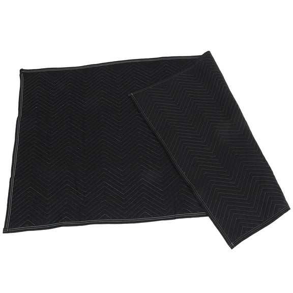 HONMEET Quilted Nonwoven Furniture Transport Blanket Black Protective Cover for