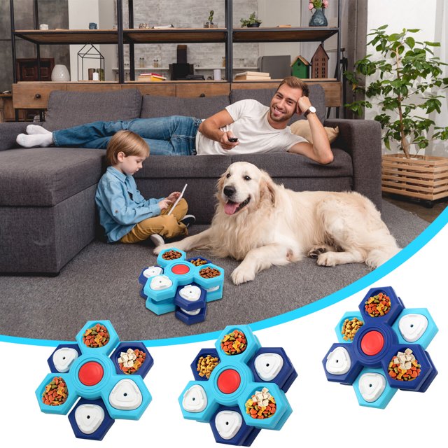 ¡Últimas Unidades!, Nuevos juguetes para mascotas con forma de rompecabezas, rueda giratoria de varias capas, comida lenta, perro que llueve, busca juguetes Akmoler