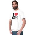 thumbnail image 5 of Love Wife Wi-Fi Funny Husband Married Men's Graphic T Shirt Tees Brisco Brands M, 5 of 5