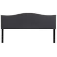 thumbnail image 6 of Flash Furniture Lexington Upholstered King Size Headboard with Accent Nail Trim in Dark Gray Fabric, 6 of 10