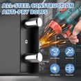 thumbnail image 3 of Digital Electronic Money Safe, Steel Security Lock Box with Keypad, Office Hotel Business Jewelry Gun Cash Safe, 0.23 Cubic Feet, 9.06" W x, 3 of 7