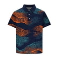 thumbnail image 5 of ECHFIPROM Collared Polo Shirts for Men Navy Big and Tall Shirts Short Sleeve Wrinkle Resistant Middle-aged Mens Tops, 5 of 5