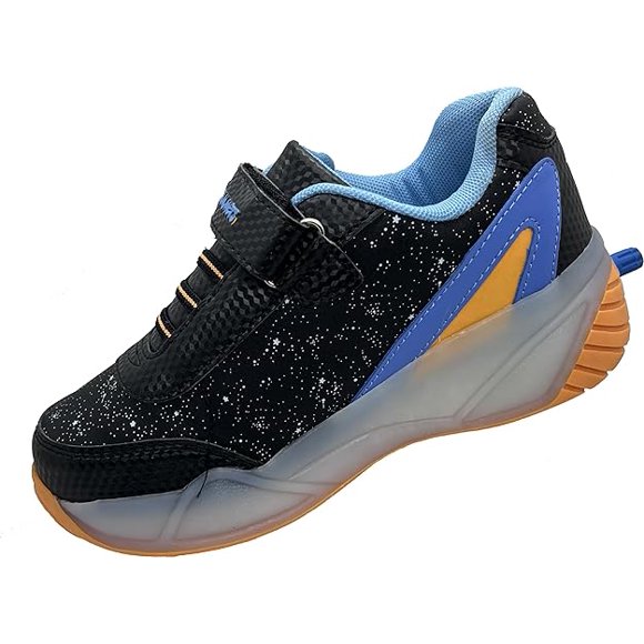 Bubble gummers Tenis Patín Retráctil Luces Impacto 17-23 (Negro, JP_Footwear_Size_System, Little_Kid, Men, Measurement, Measurement_22_Point_0_Centimeters), 35197554
