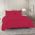 thumbnail image 2 of 100% Egyptian Cotton 3 Pcs Duvet Set Solid (Hot Pink,OverSize King), 2 of 6