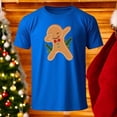 thumbnail image 3 of Playera Con Estampado De Galleta De Gengibre Navidad Color Azul Talla Chica Marca Emil SaEs, 3 of 4
