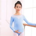 thumbnail image 2 of Zwiiyzr 2024 Gymnastics Ballet Leotard for Toddler Girls Dance Leotard Summer Ruffle Sleeve Training Clothes Baby Childrens One-piece Gym Suit Blue, 2 of 2