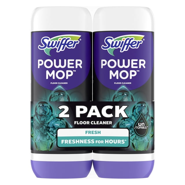 Solución para limpieza de pisos Swiffer PowerMop 750 ml, paquete de 2