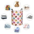 thumbnail image 6 of Balery Colorful Donuts Round Laundry Basket with Handles Waterproof Freestanding Laundry Hamper for Clothes Toys in the Dorm and Family-Medium, 6 of 8