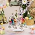 thumbnail image 5 of Colorful Easter Bunny Acrylic Decor - Modern 2D Flat Tabletop Ornament for Living Room, Bedroom, Office Desk, Compact 15cm Festive Home Accent & Spring Gift Idea, 5 of 6