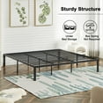 thumbnail image 6 of Katkuca 18" King Metal Platform Bed Frame, Strong Steel Slat Support, No Box Spring Needed, Easy Assembly, Black, 6 of 7