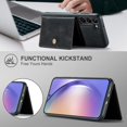 thumbnail image 4 of Case for Samsung Galaxy A54 5G 2023, Detachable Magnetic Wallet Card Cash Slot Case Cover Support Wireless Charging Functional Kickstand Compatible with Samsung Galaxy A54 5G 2023 (Black), 4 of 15