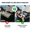 thumbnail image 4 of Golf Cart Seat Covers for 2 Seater,Navy Blue Microfiber Cart Seat Towel Blanket,Middle Century Modern Geometric Abstract Art Absorbent Breathable NonSlip Bench Seats Protector for Golf Course 51"x31", 4 of 9