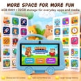 thumbnail image 4 of TABWEE Kids Tablet 7 inch, 6GB RAM + 32GB ROM, HD IPS Display, WiFi Bluetooth, Dual Cameras, Parental Control, Educational Android Tablet, Ideal Gift for Boys Girls, Shock‑Proof Silicone Case, Blue, 4 of 11