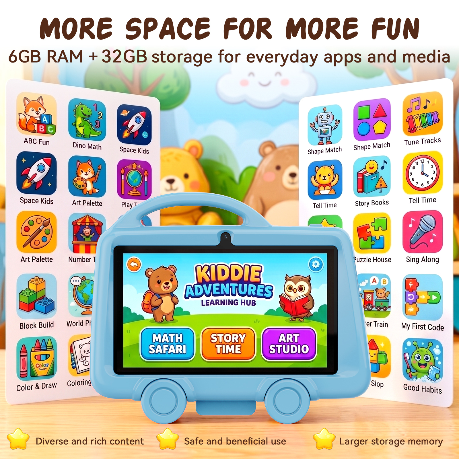 Blackview 7" Kids Tablet with 6GB RAM & Parental Control photo 3