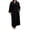 Black, variant on Women's Amanda Rich 207-37X Plus Velour Wrap Robe (Pink XL)