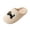 Beige, variant on Womens Closed Toe Clog Slippers Corduroy Cat Embroidery Plush Fleece Lining Warm Comfortable House Slippers