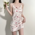 thumbnail image 2 of TSADFHJI Jupe Noire pour Filles Taille 4 Nuisette en Satin à Bretelles Rouge, 2 of 3
