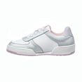 thumbnail image 3 of Tenis Tropicana Niña Infantil Moda Casual Cómodo Tipo Piel Blanco Rosa Plateado 005A4F blanco 19 Tropicana 005A4F, 3 of 7