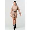 thumbnail image 3 of Double Zipper Long Sleeve Hooded Mini Dress, 3 of 4