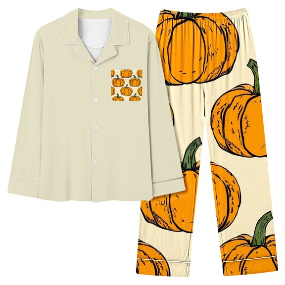 BOOMNY Halloween Women's Pajama Sets Hallowmas 2 Peice Pjs Set for Women Funny Pumpkin Skeleton Graphic Short Sleeve Sleepwear Tops Shorts Cozy Nightwear Loungewear