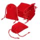 thumbnail image 1 of Uxcell 20 Pcs Bolsa de Terciopelo con Cierre de Cordón, 2.7 x 3.5 Pulgadas Bolsas de Terciopelo para Joyas, Bolsas de Regalo para Fiestas de Boda, Organizador de Almacenamiento, Rojo, 1 of 7