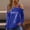 #297-Blue, variant on Womens Tops Long Sleeve Off Shoulder Sequin Patchwork One Shoulder Blouse for Party Night Gift