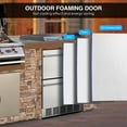 thumbnail image 6 of YaptheS Under Counter Beverage Refrigerator Cooler, 24" Stainless Refrigerator Small Fridge with Digital Display, 6 of 8