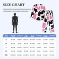 thumbnail image 4 of Fotbe Cow Spots Pijama de Hombre con Estampado de Manga Larga, Conjunto de 2 Piezas, Ropa de Dormir Suave y Cómoda con Bolsillos-XX-Large, 4 of 7