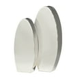 thumbnail image 3 of DecMode 12", 10"H Silver Stainless Steel Metal Vase with a Sleek Mirror Finish, Set of 2, 3 of 12