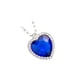 thumbnail image 1 of Sonducket Collar de aleación para mujer, colgante de diamantes de imitación en forma de corazón bonito, colgante galvanizado para banquete de Ropa, zapatos y accesorios Miscelánea Azul, 1 of 6