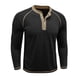 thumbnail image 5 of pstuiky camisas de manga larga para hombre, Cárdigan informal de color liso con botones para hombre, manga larga y cuello redondo Tops casuales para hombres m, 5 of 7