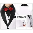 thumbnail image 6 of ETHAN Kids Tuxedo Suit for Boys Prom Suit Slim Fit 4 Piece Toddler Boys Wedding Suit White Size 3T, 6 of 7
