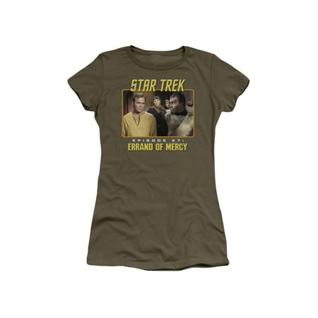 Star Trek Original TV Series Episode 27 Kirk & Spock Juniors Sheer T-Shirt