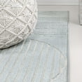 thumbnail image 2 of JONATHAN Y SCANDINAVIAN 4 x 6 Area Rug, Nordby Geometric Arch Striped - Light Blue/Cream, SCN104F-4, 2 of 10