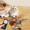 thumbnail image 3 of Juguete Electrónico para Gatos,Juguete Interactivo con Forma Gorrión, Pájaro, Simulación Sonido, Juguetes Peluche para Gatos, Juguetes para Burlas, Juguete para Gatitos Que Cantan, 3 of 6