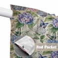 thumbnail image 4 of Swag Valance Curtains for Windows, Purple Hydrangea Light Filtering Kitchen Curtains with Rod Pocket, Spring Floral Elegant Pastoral Vintage Window Treatment Valances for Living Room, 28x36 - 2 PCS, 4 of 9