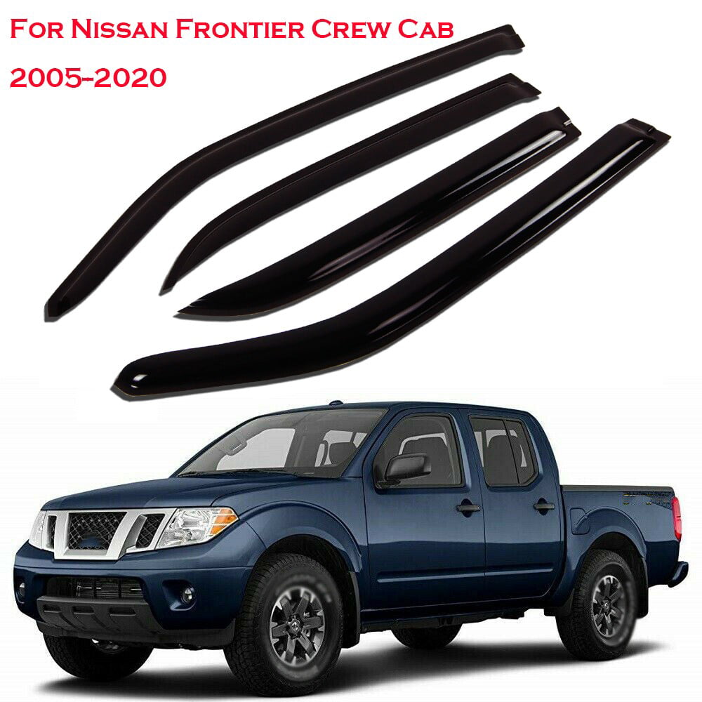 For 2005-16 Nissan Frontier King Cab Out-Channel Window Visor Sun Guard 2pc