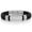 Silver, variant on Crucible Jewelry Men's Polished Steel ID Leather Bracelet- 8.25" + 0.5" Ext