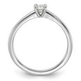 thumbnail image 2 of Auriga Fine Jewelry 14K White Gold Round Lab Grown Diamond Solitaire Engagement Ring Size 5 for Women (Carat- 0.25ct, Clarity- VS/SI, Color- GH), 2 of 6