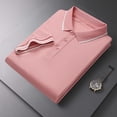 thumbnail image 6 of KLHDSF Men's Polo Shirts Short Sleeve Casual Knit Polo Shirt Vintage Golf T Shirts Old Money Tops Pink XXXL, 6 of 6