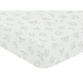 thumbnail image 3 of Sweet Jojo Designs ABC Letters White and Grey Fitted Crib Sheet, 3 of 6