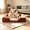 Brown, variant on CONCETTA 37 Inch Fluffy Donut Dog Bed for Large Dog, Machine Washable Cover, Gray