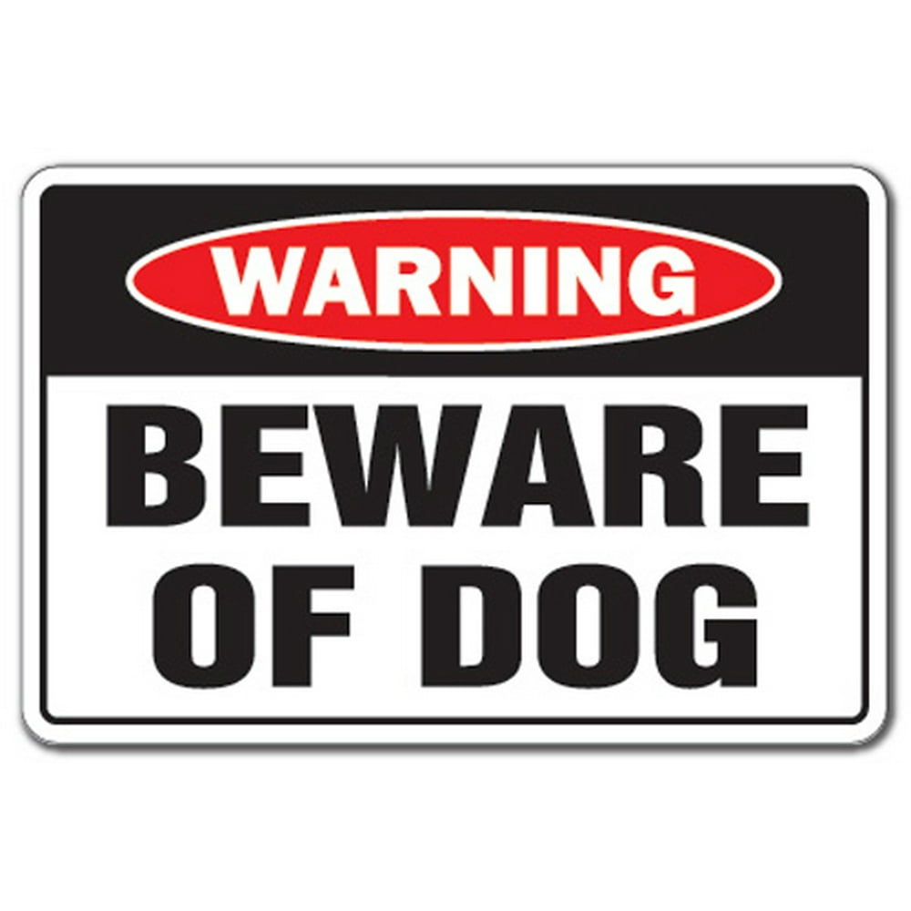 BEWARE OF DOG Warning Sign dog pet parking pit bull signs security