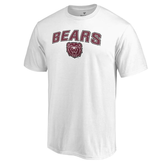 Men's White Missouri State University Bears Proud Mascot T-Shirt