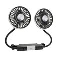 thumbnail image 2 of Ventilador de enfriamiento de automóvil para el asiento trasero USB alimentado 2 modos de iluminación Ventilador de autos potente para el asiento tras, 2 of 9