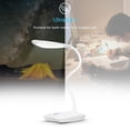 thumbnail image 2 of LED Desk Lamp with USB Port 3 Dimmable Brightness Touch Control Ultralight White Rechargeable Eye-Caring Table Light with 360° Rotatable Head Flexible Hose for Studying Reading Working Camping, 2 of 7